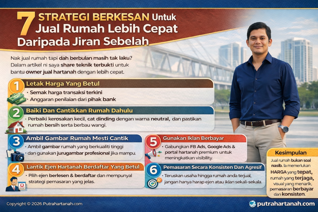 Tips jual rumah cepat di Malaysia